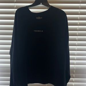 Young LA long sleeve wide neck black shirt